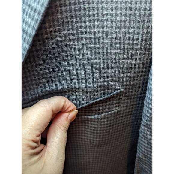 Turnbury 46R 2 Button Wool Houndstooth Blazer Jacket - Picture 5 of 16